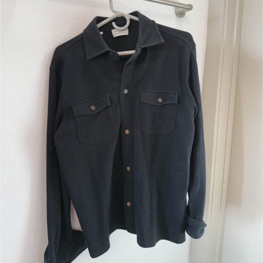 Men's Selected Homme Buttoned Black Jacket